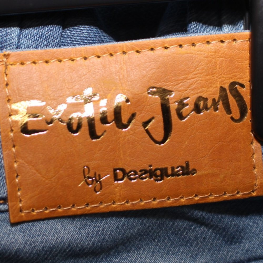 NWT Desigual Ankle Crop Embroidered Skinny Jeans Size 0 - Picture 11 of 11